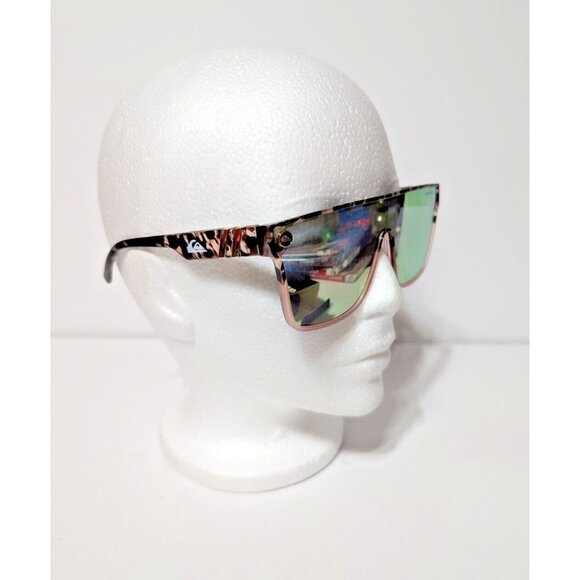 Quicksilver SciFi Shield Sunglasses Tortoise Shell Frame Flash Pink Mirror Lens - Picture 4 of 12